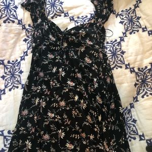 Little black floral dress